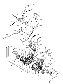 Part Location Diagram of 918-05005A MTD TRANS ASM-HYDRO RH